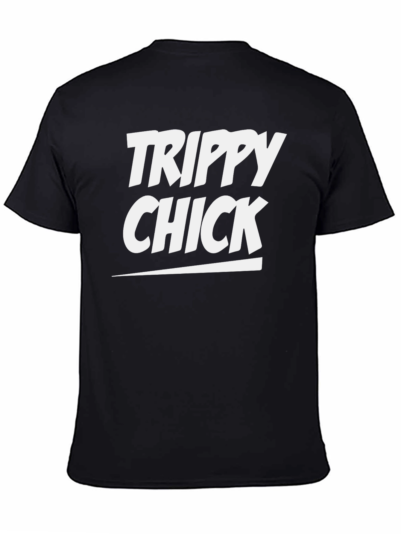 Trippy Chick Graphic Tee - Unisex Black T-Shirt