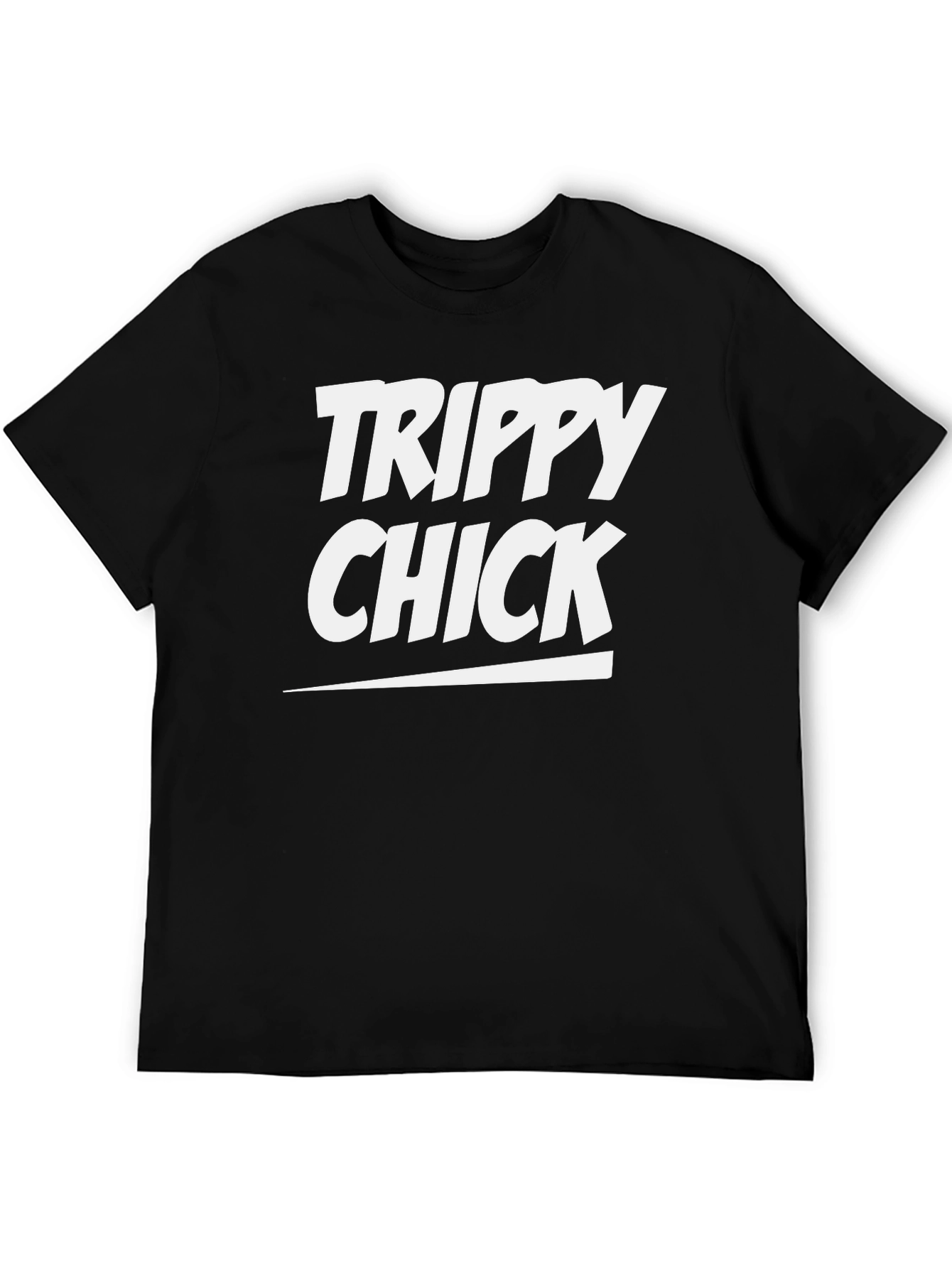 Trippy Chick Graphic Tee - Unisex Black T-Shirt