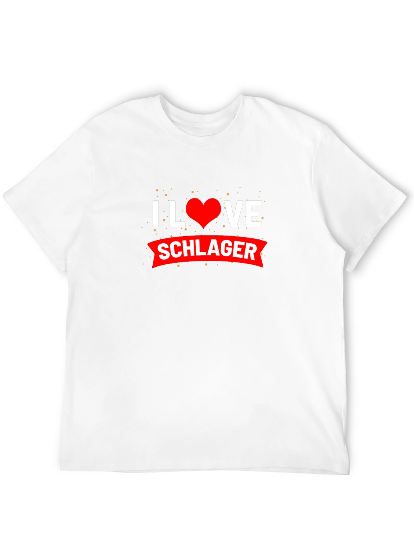 I Love Schlager Black T-Shirt
