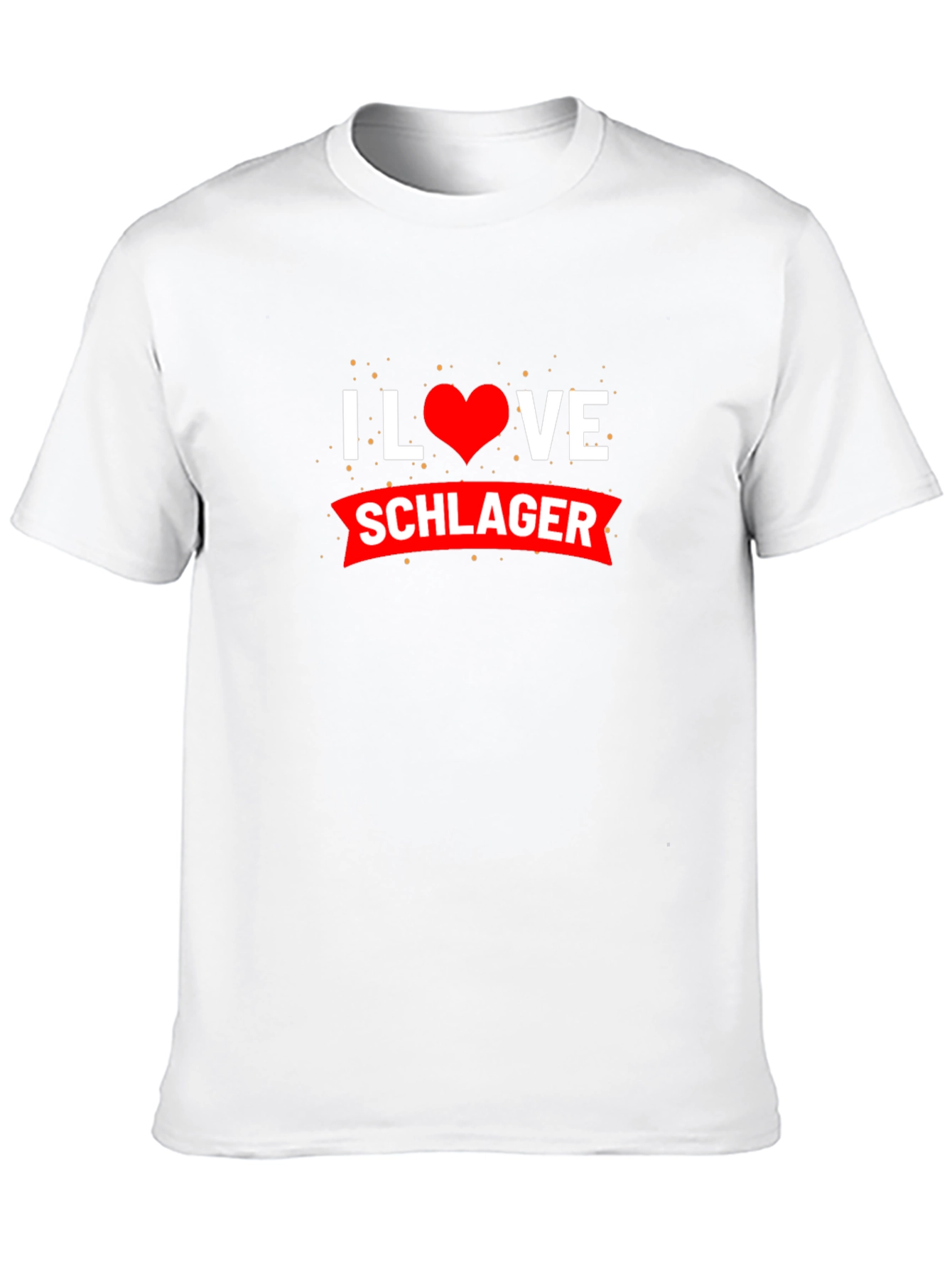 I Love Schlager Black T-Shirt