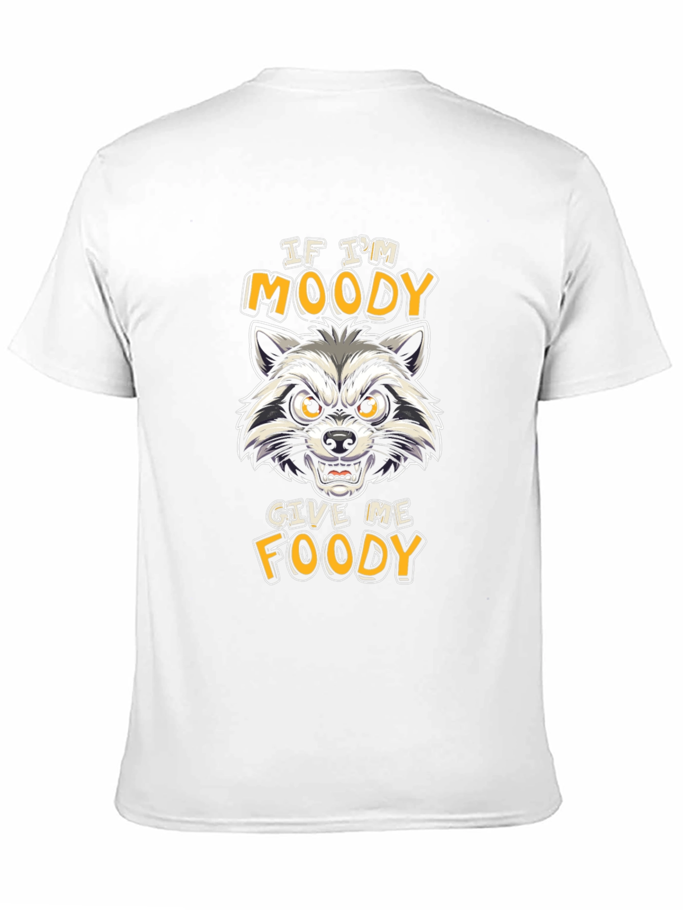 Moody Raccoon Graphic T-Shirt - Funny Foodie Tee