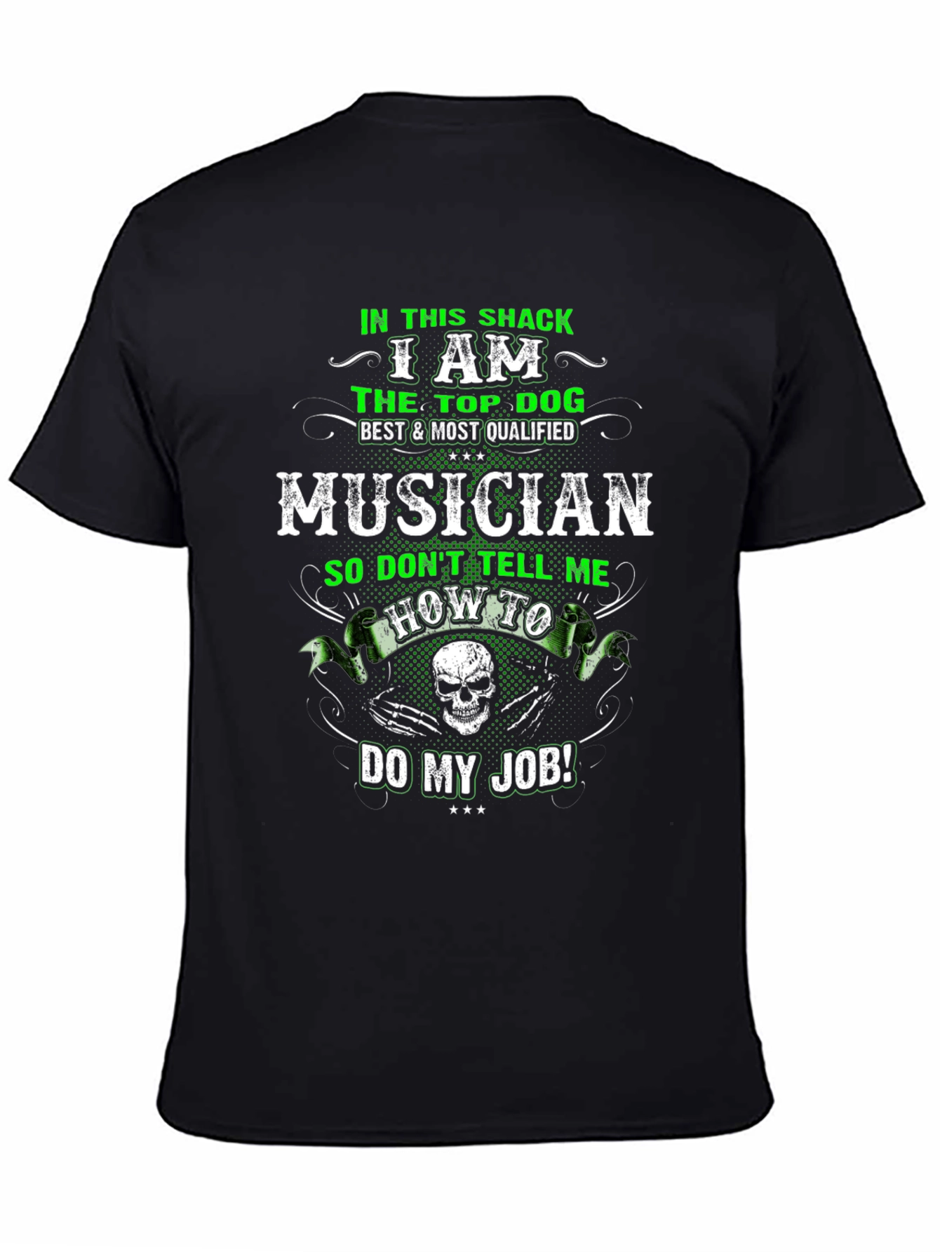 Musician Top Dog Graphic T-Shirt