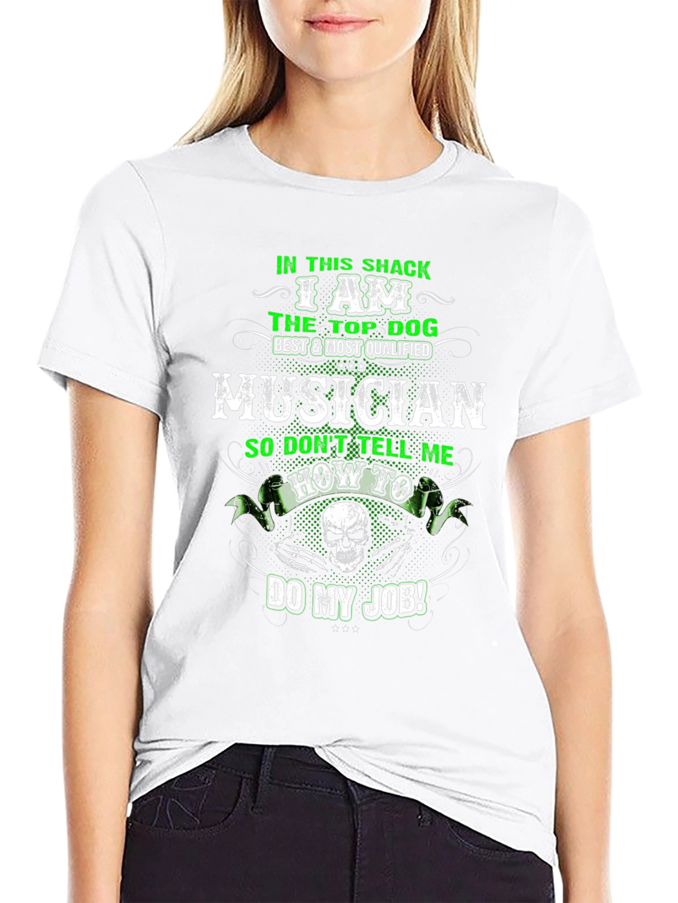 Musician Top Dog Graphic T-Shirt