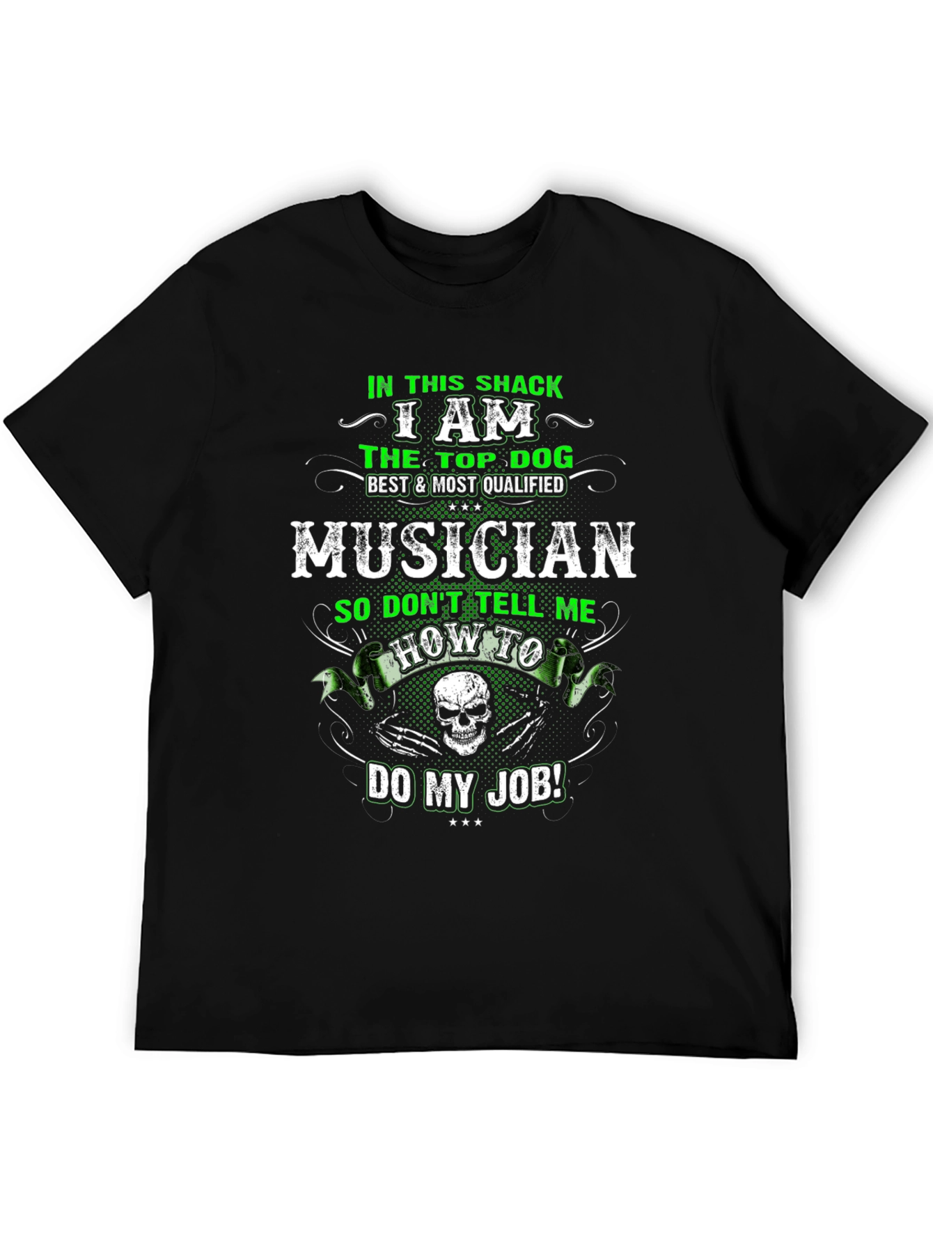 Musician Top Dog Graphic T-Shirt