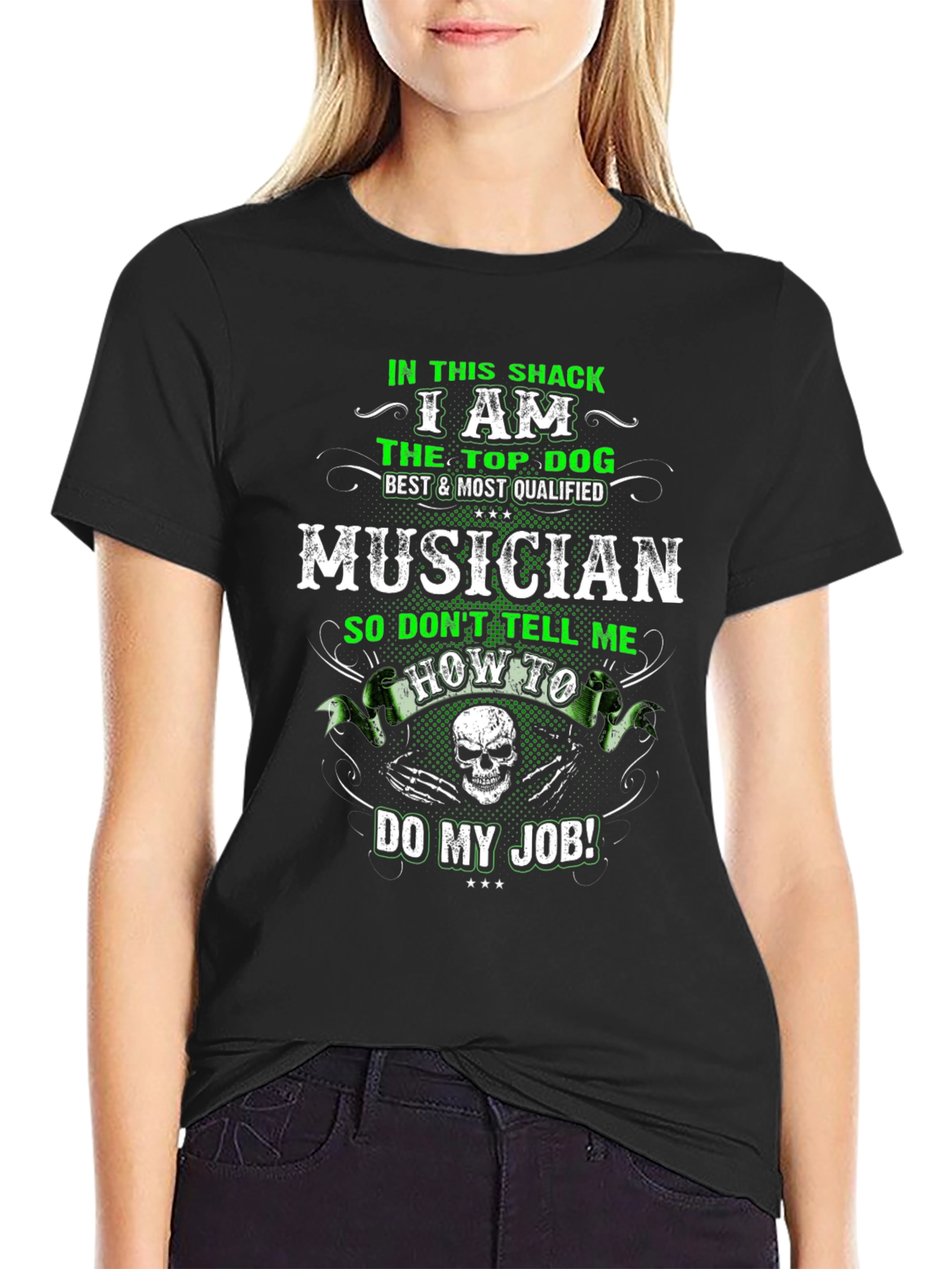 Musician Top Dog Graphic T-Shirt