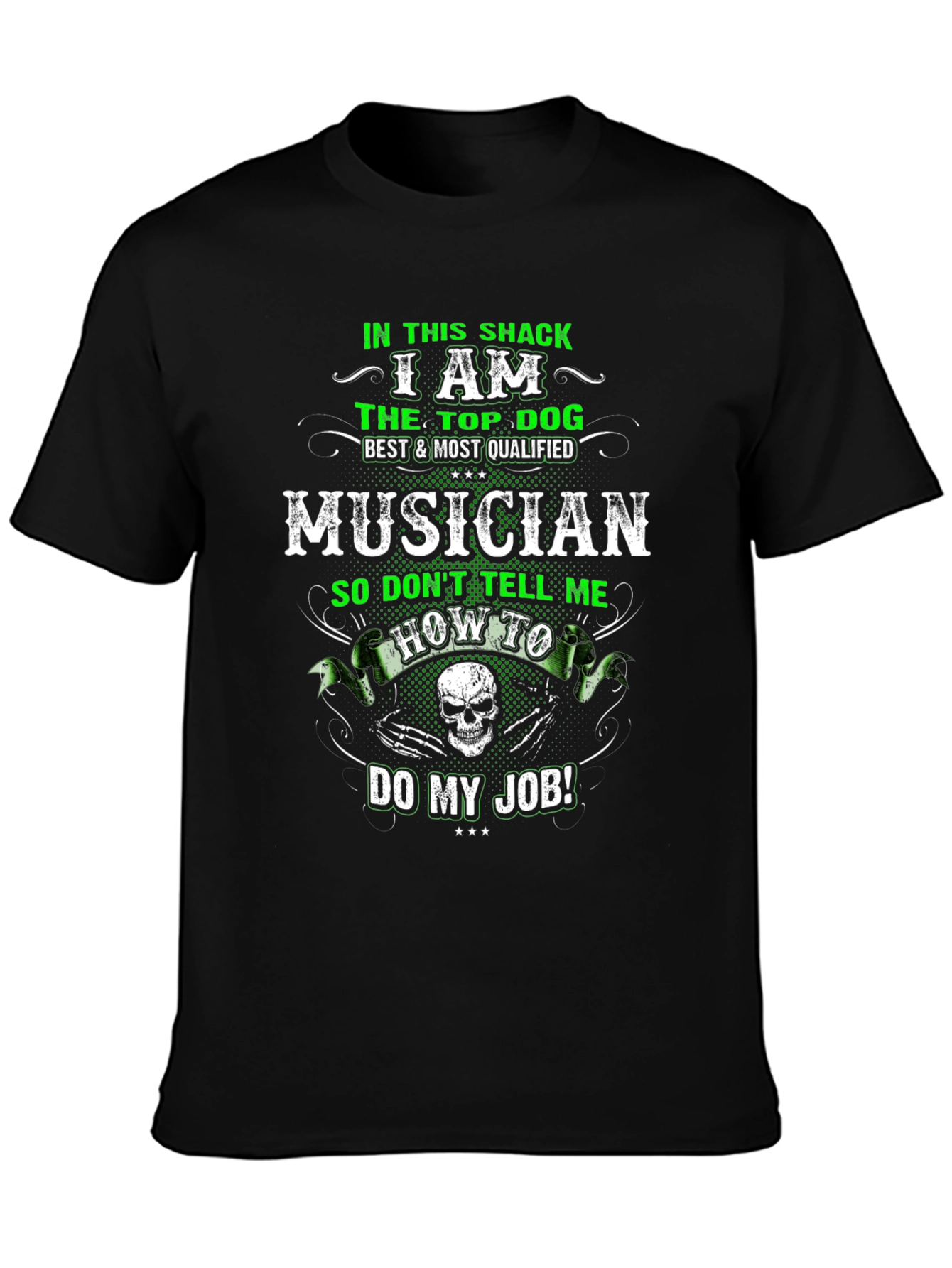 Musician Top Dog Graphic T-Shirt
