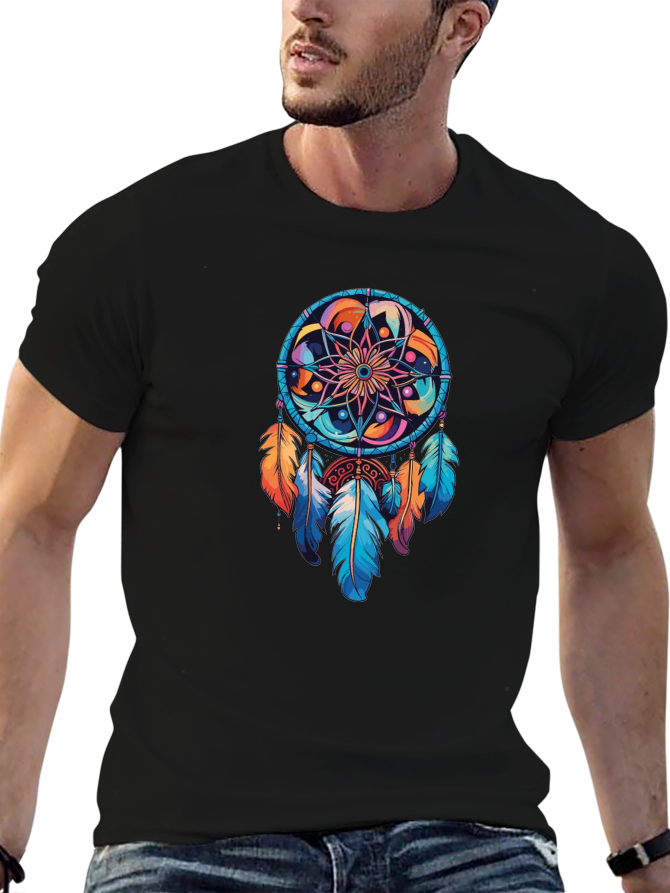 Dreamcatcher Graphic Tee - Boho Style