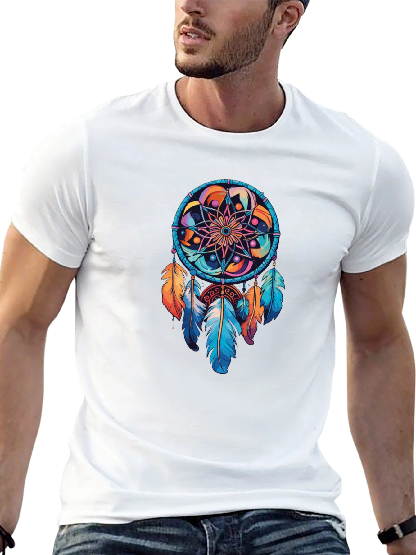 Dreamcatcher Graphic Tee - Boho Style