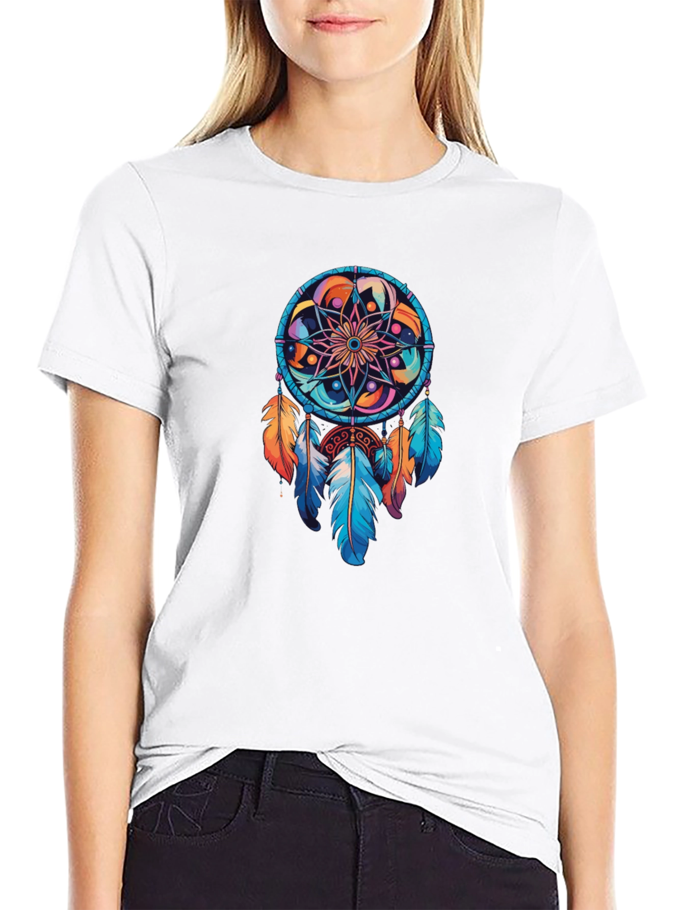 Dreamcatcher Graphic Tee - Boho Style