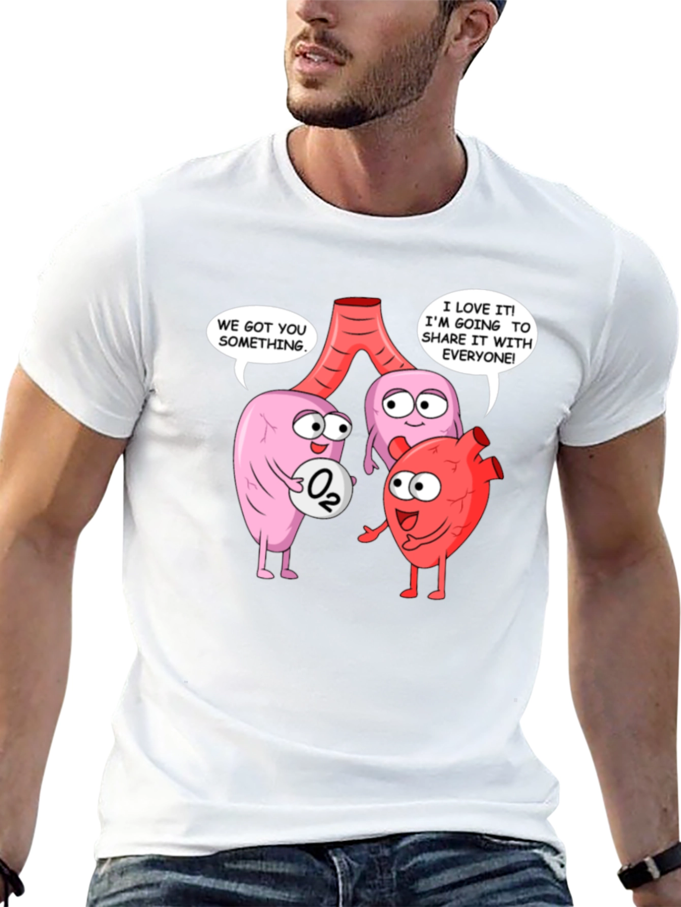 Anatomically Funny T-Shirt - Share the Love!