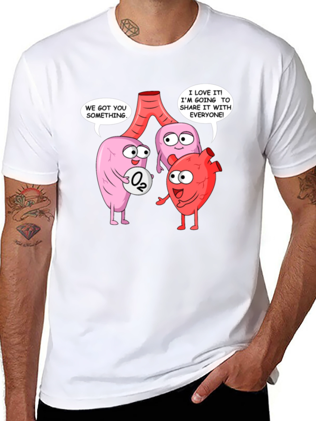 Anatomically Funny T-Shirt - Share the Love!