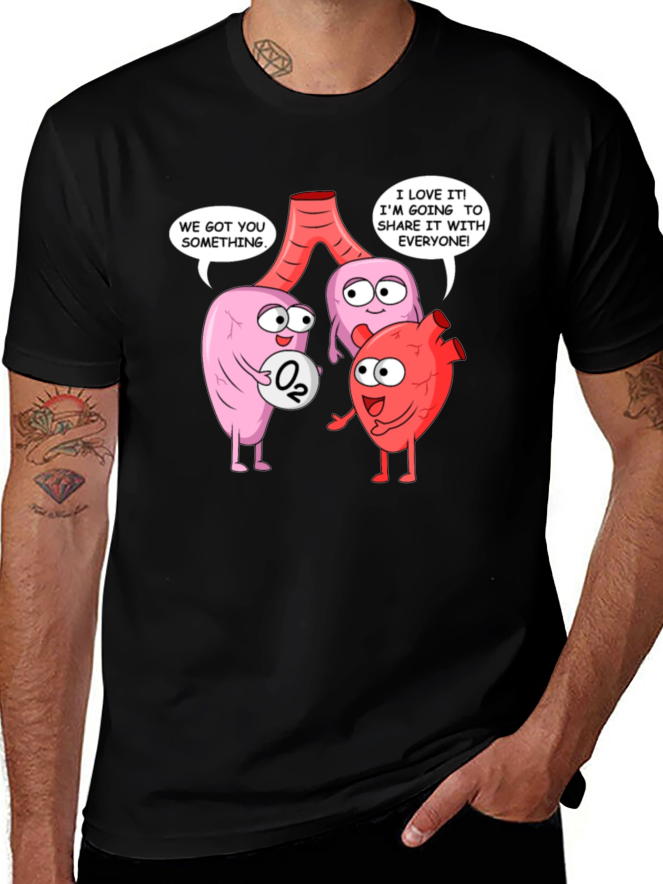 Anatomically Funny T-Shirt - Share the Love!