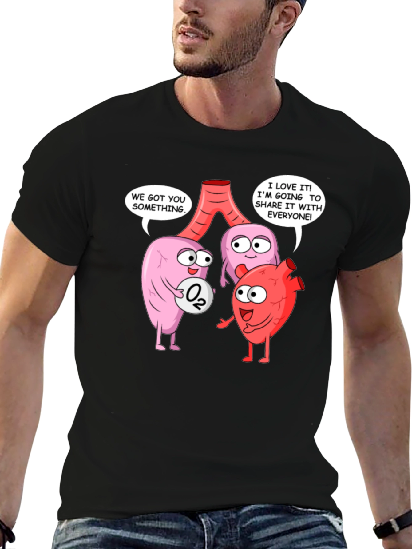 Anatomically Funny T-Shirt - Share the Love!