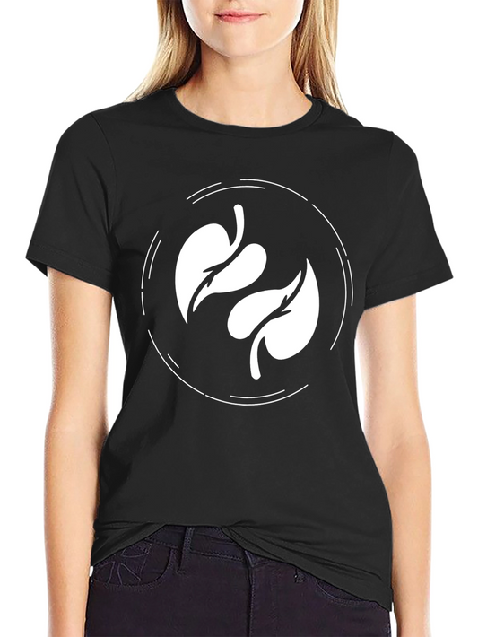 Leaf Circle Graphic Tee - Modern Casual Shirt