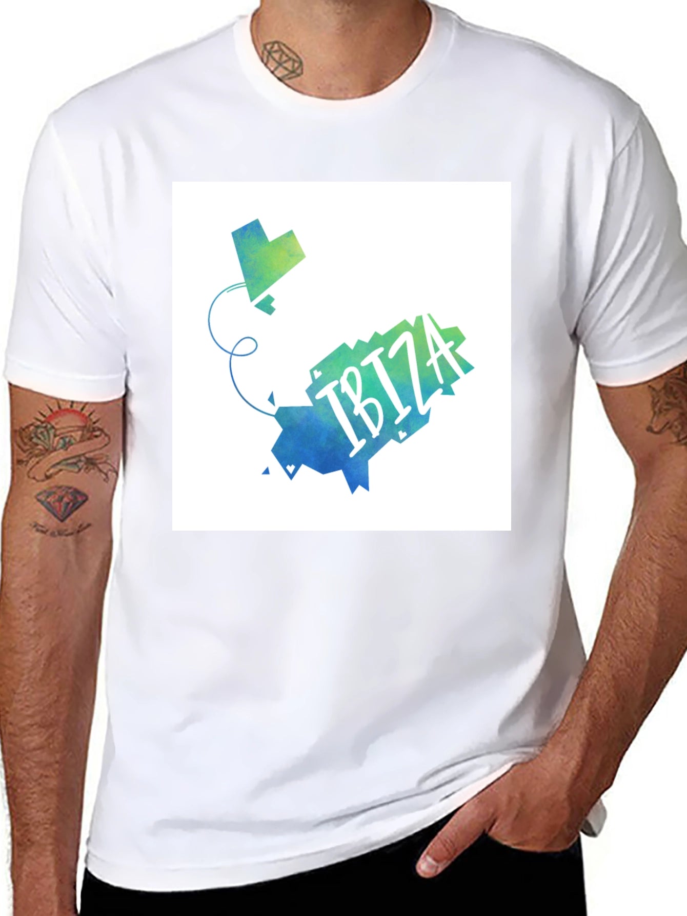 Ibiza Map T-Shirt - Stylish Graphic Tee