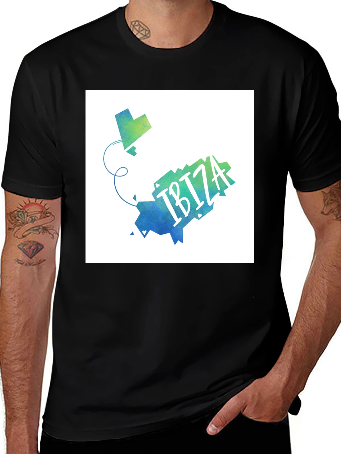 Ibiza Map T-Shirt - Stylish Graphic Tee