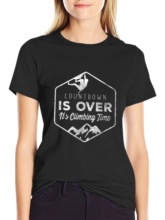 Climbing Time Graphic Tee - Black