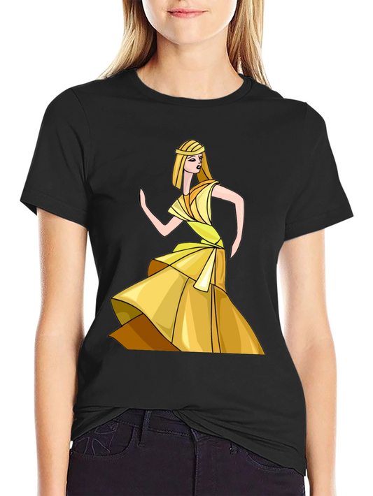 Egyptian Queen Graphic Tee - Stylish Black T-Shirt