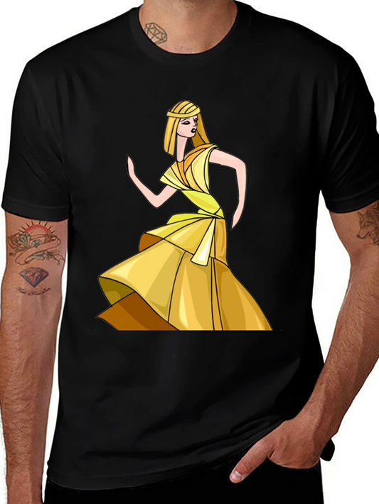 Egyptian Queen Graphic Tee - Stylish Black T-Shirt