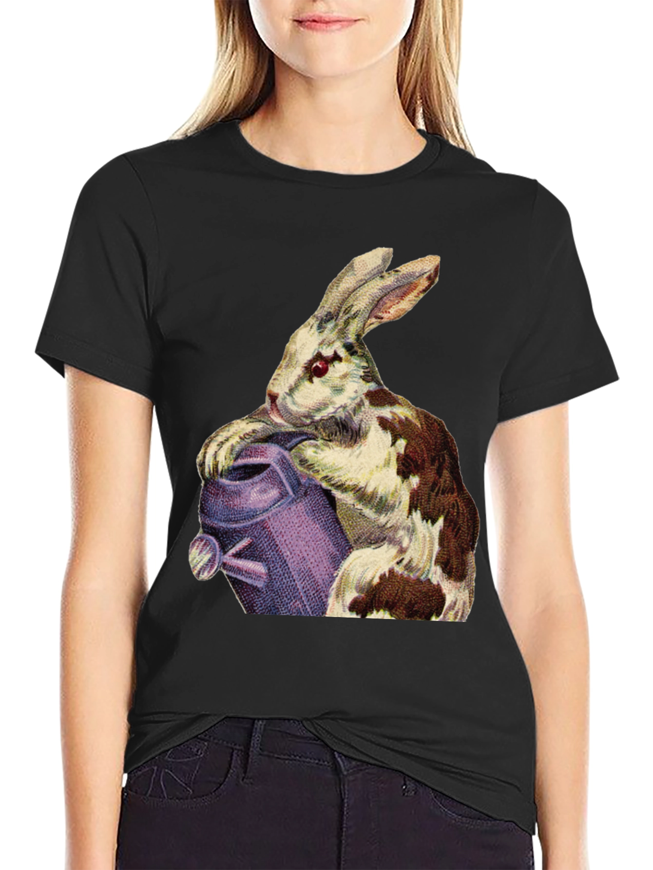 Rabbit & Watering Can Graphic Tee