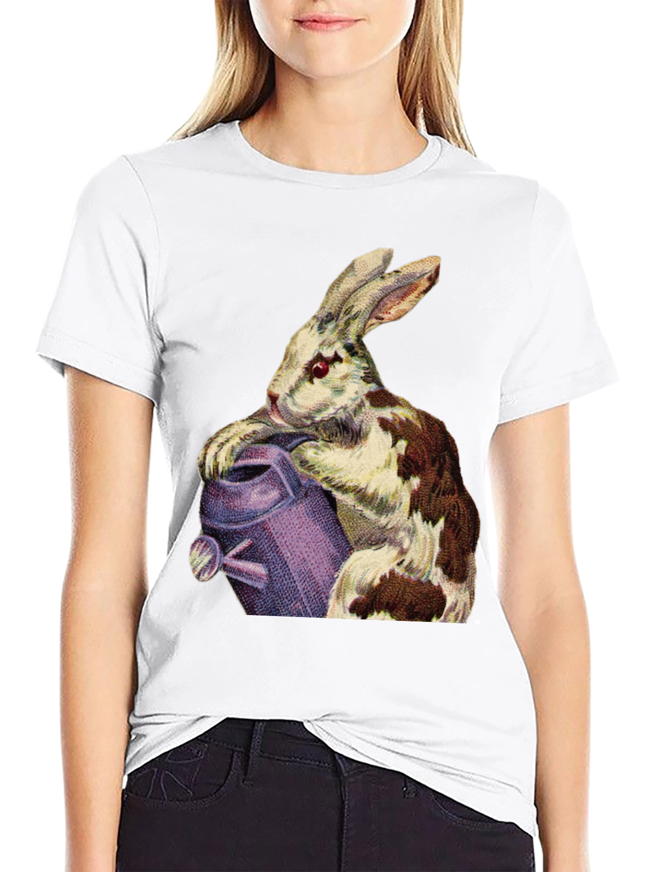 Rabbit & Watering Can Graphic Tee