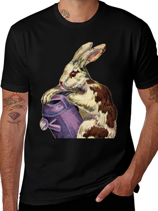 Rabbit & Watering Can Graphic Tee