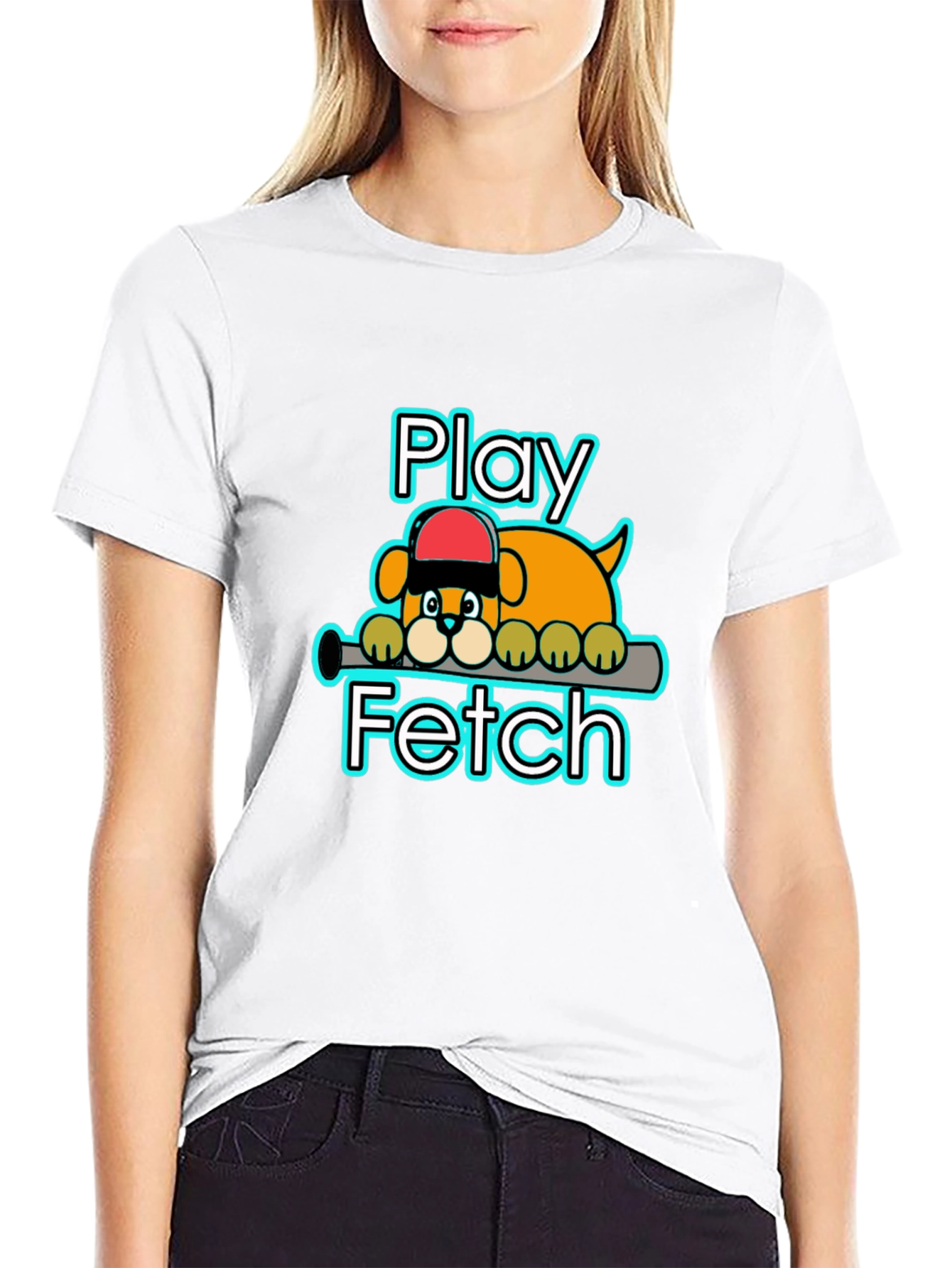 Play Fetch Baseball Dog T-Shirt