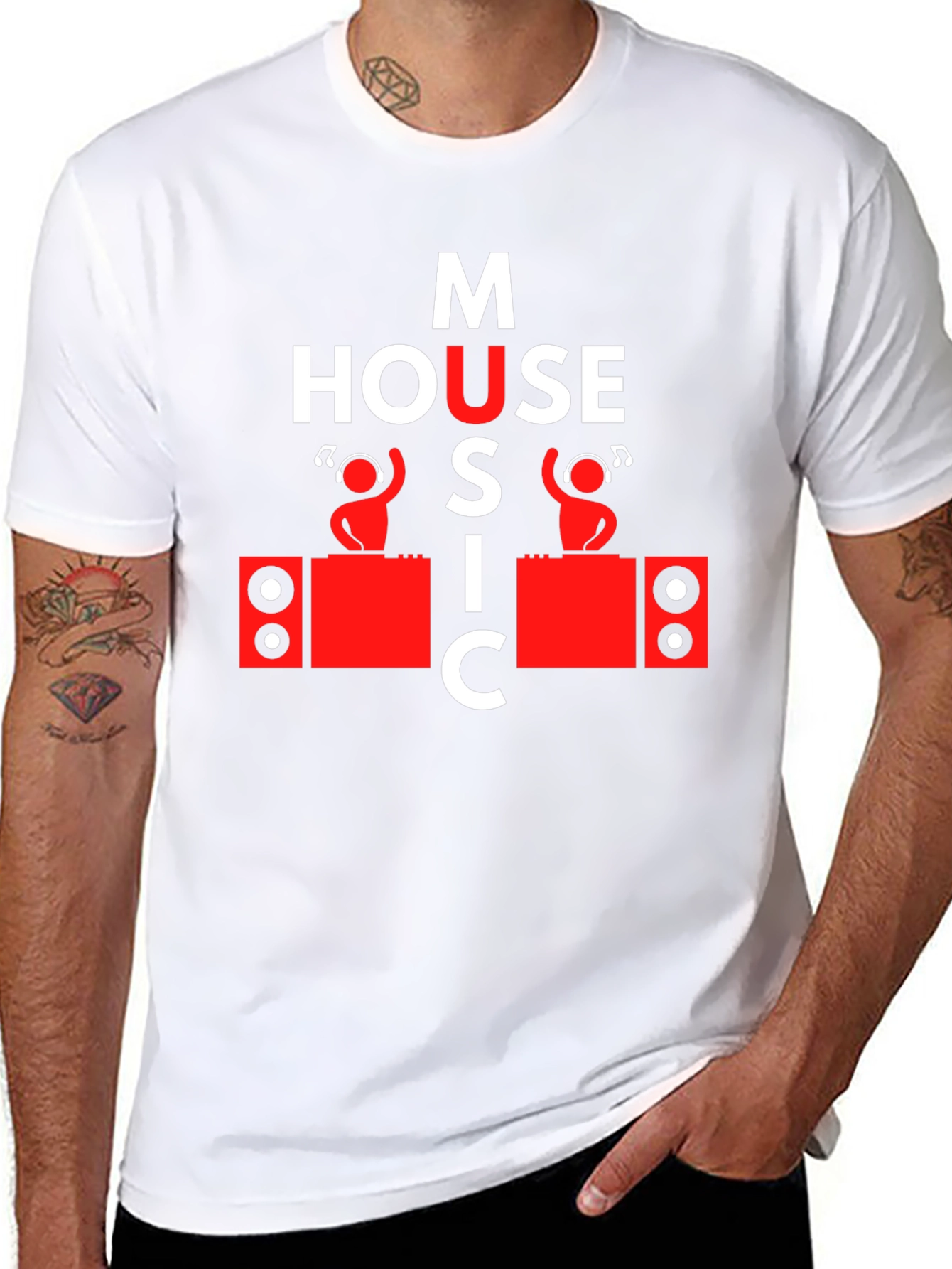 House Music DJ Graphic Tee