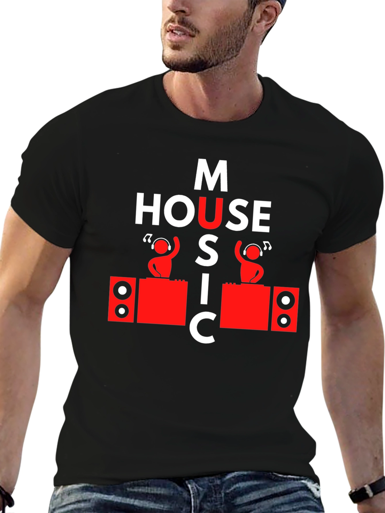 House Music DJ Graphic Tee