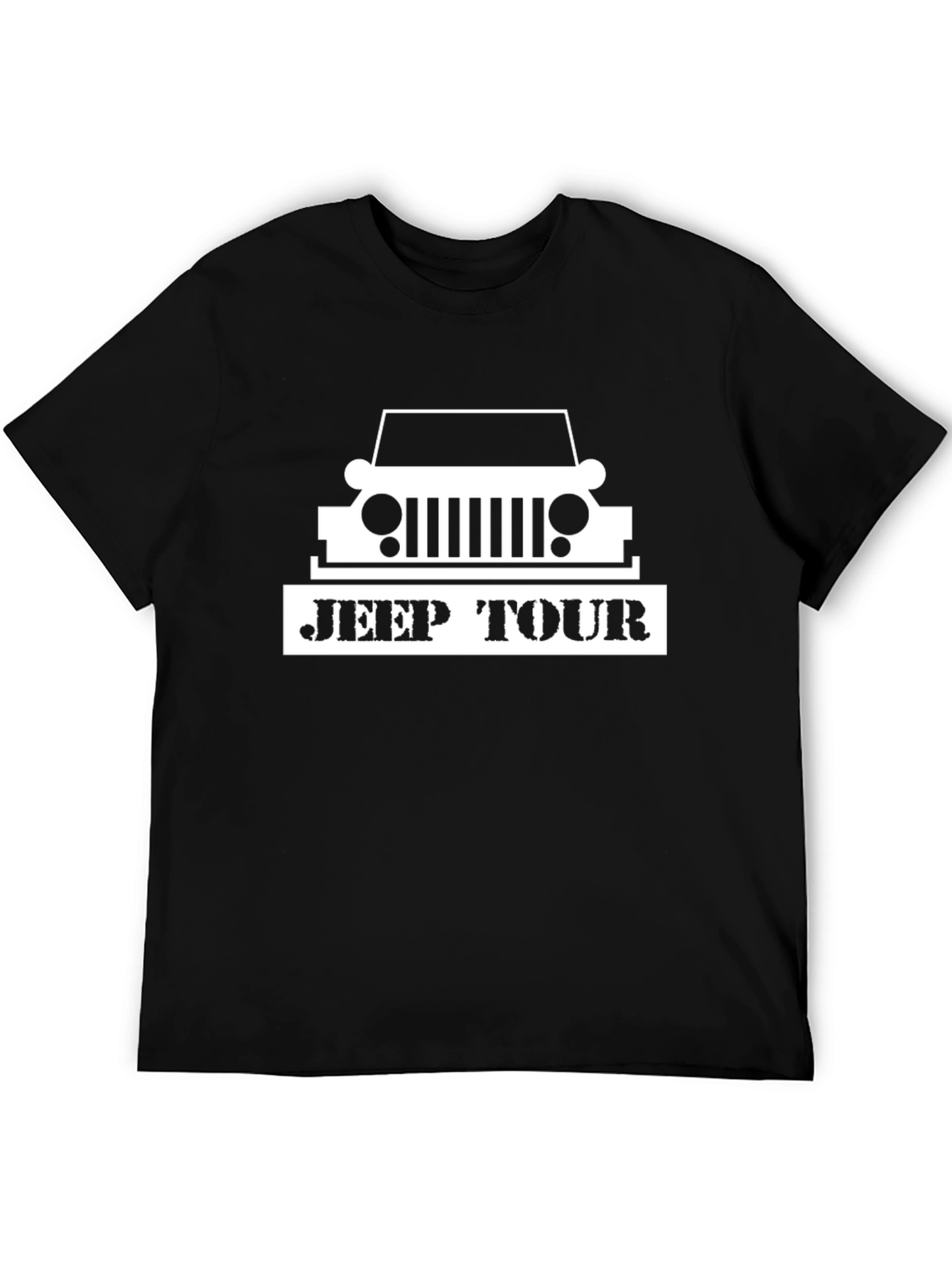 Jeep Tour Graphic Tee - Black Crew Neck
