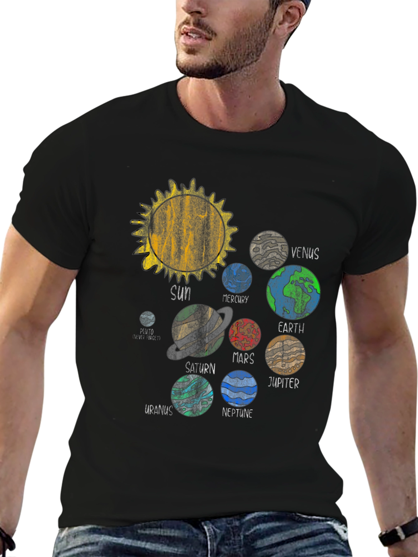 Planets Graphic Tee - Solar System T-Shirt