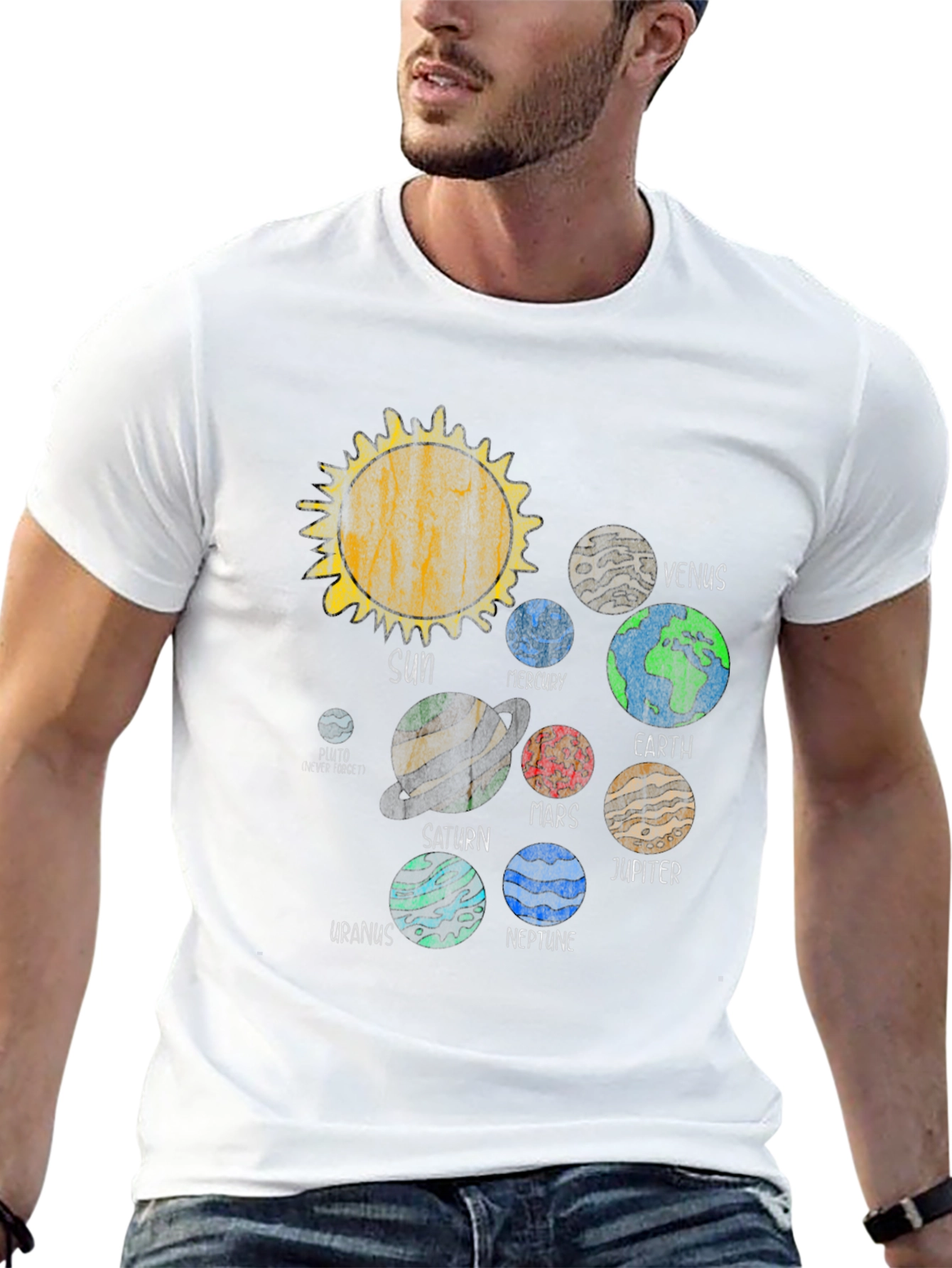 Planets Graphic Tee - Solar System T-Shirt