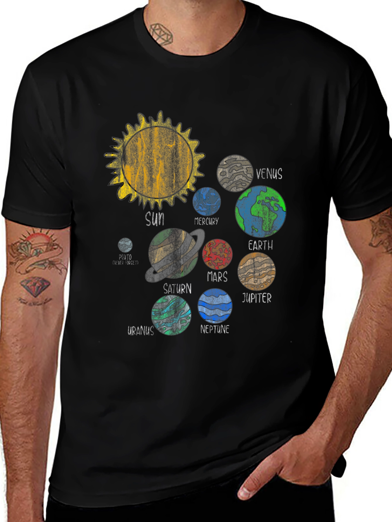 Planets Graphic Tee - Solar System T-Shirt
