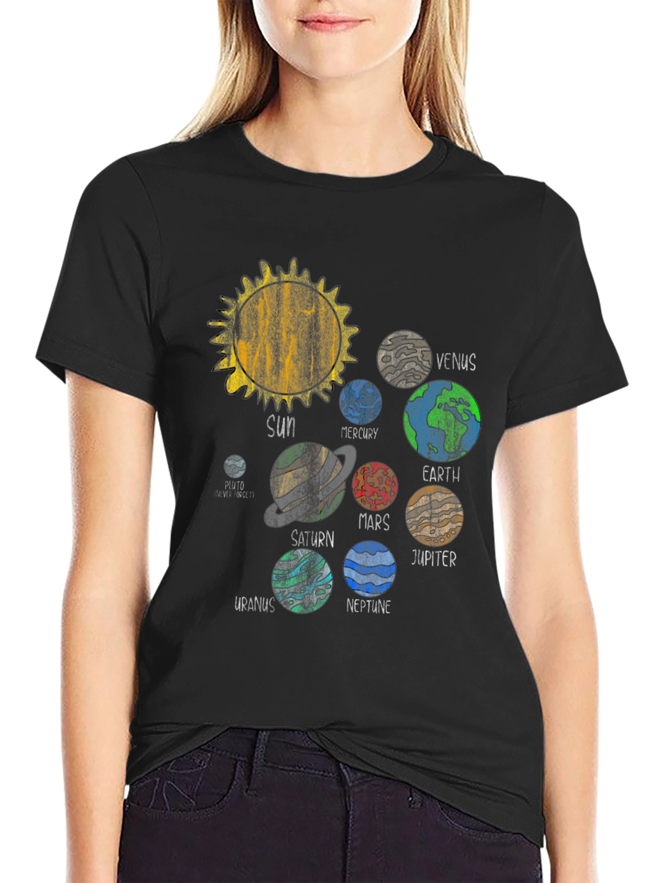 Planets Graphic Tee - Solar System T-Shirt