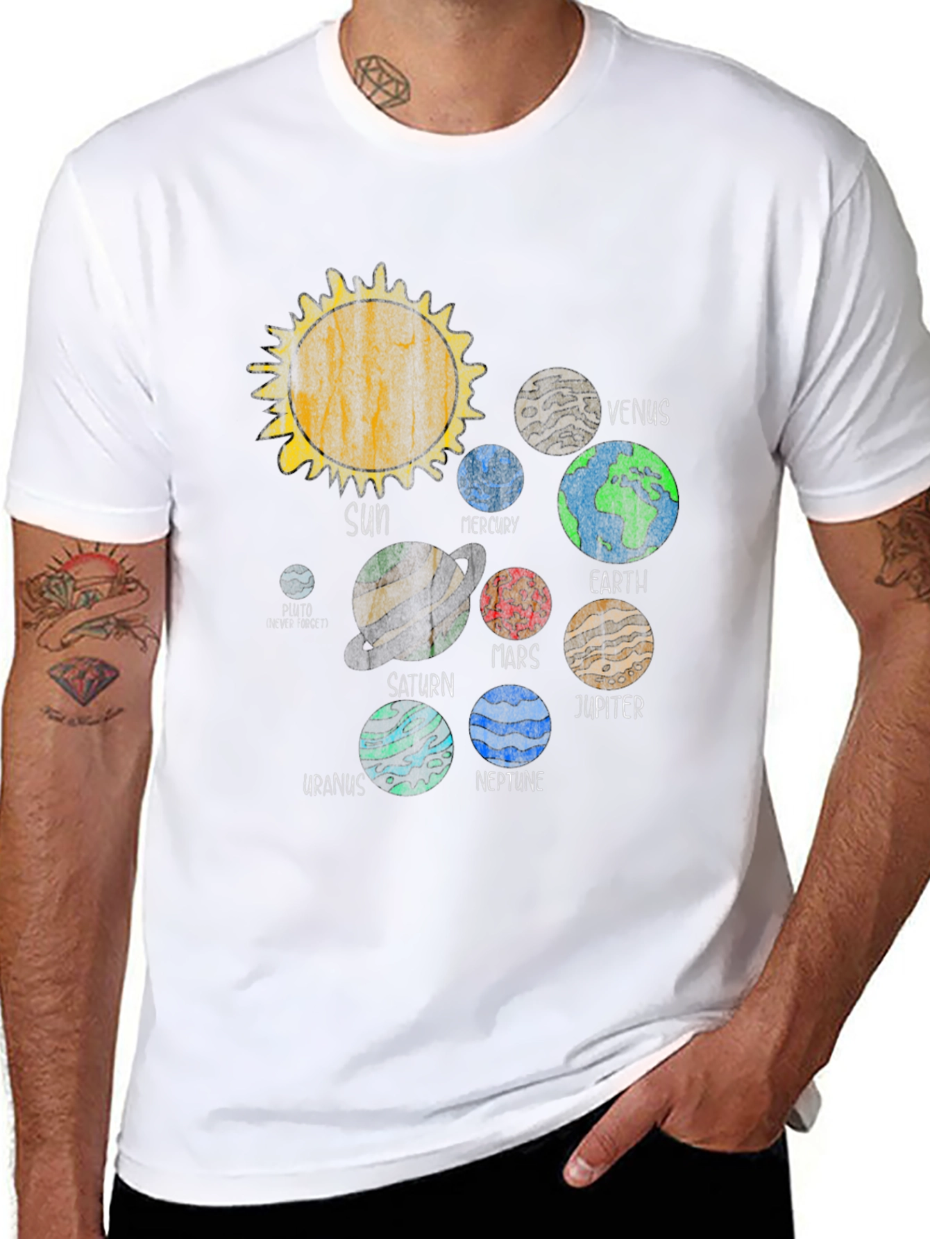Planets Graphic Tee - Solar System T-Shirt