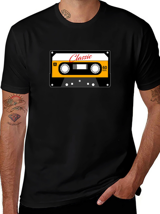 Classic Cassette Tape Graphic Tee - Retro Music Lover T-Shirt