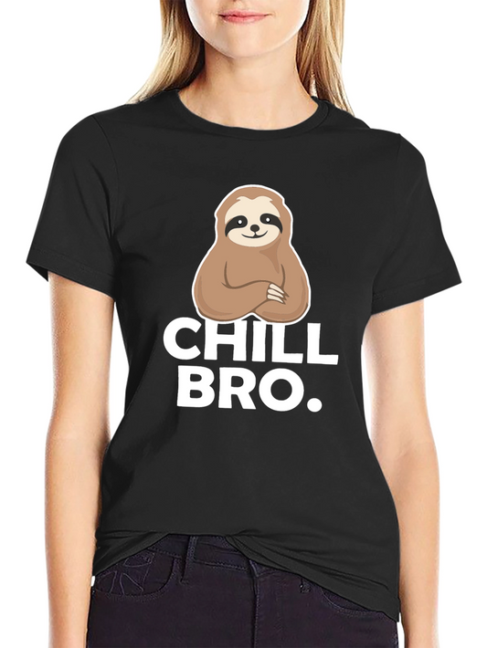 Chill Bro Sloth Graphic Tee - Relaxed Comfort