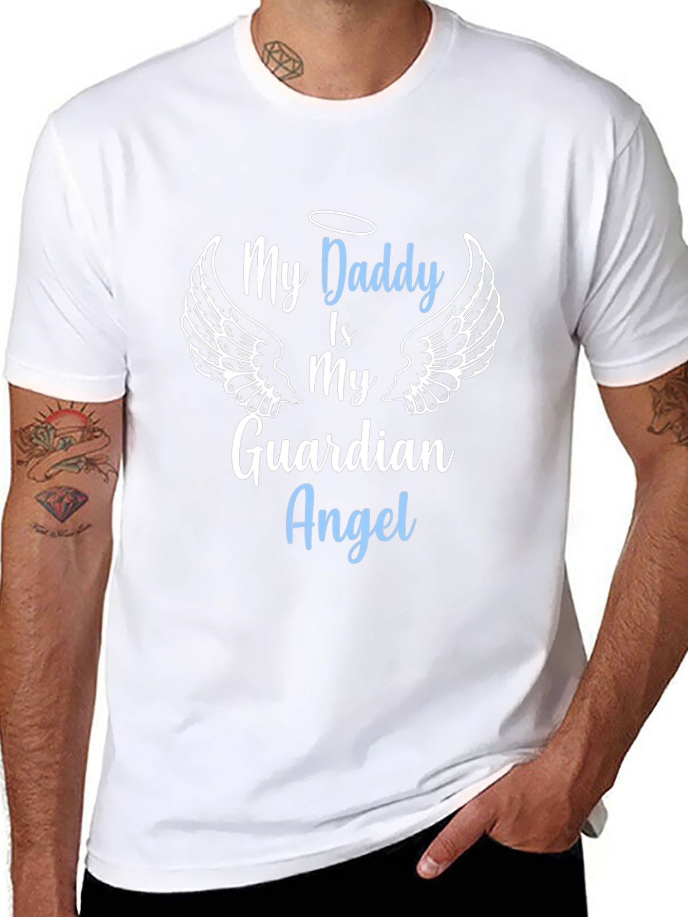 My Daddy Is My Guardian Angel T-Shirt