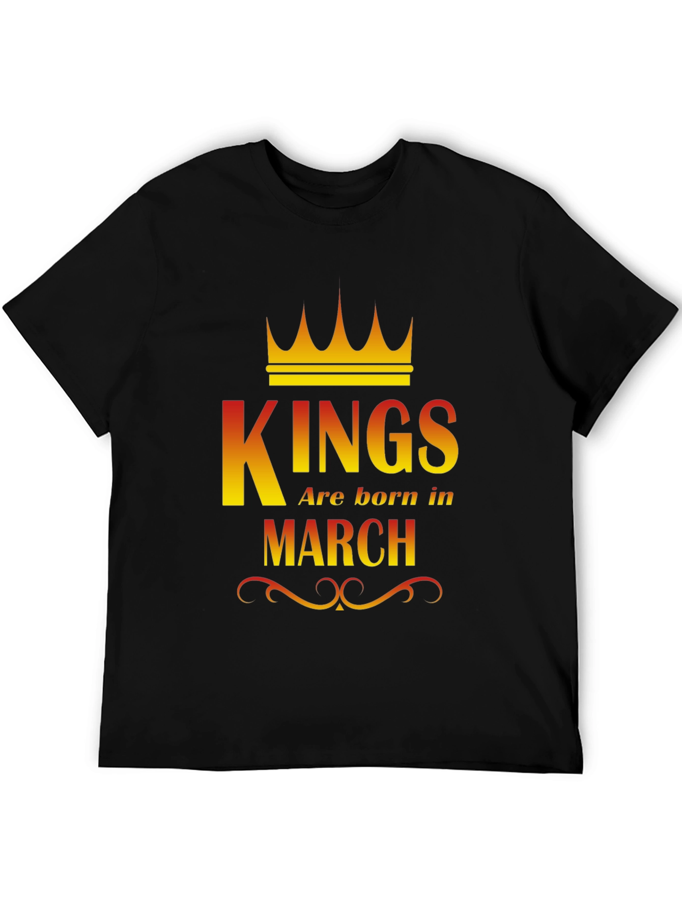 Kings Are Born In March Graphic T-Shirt