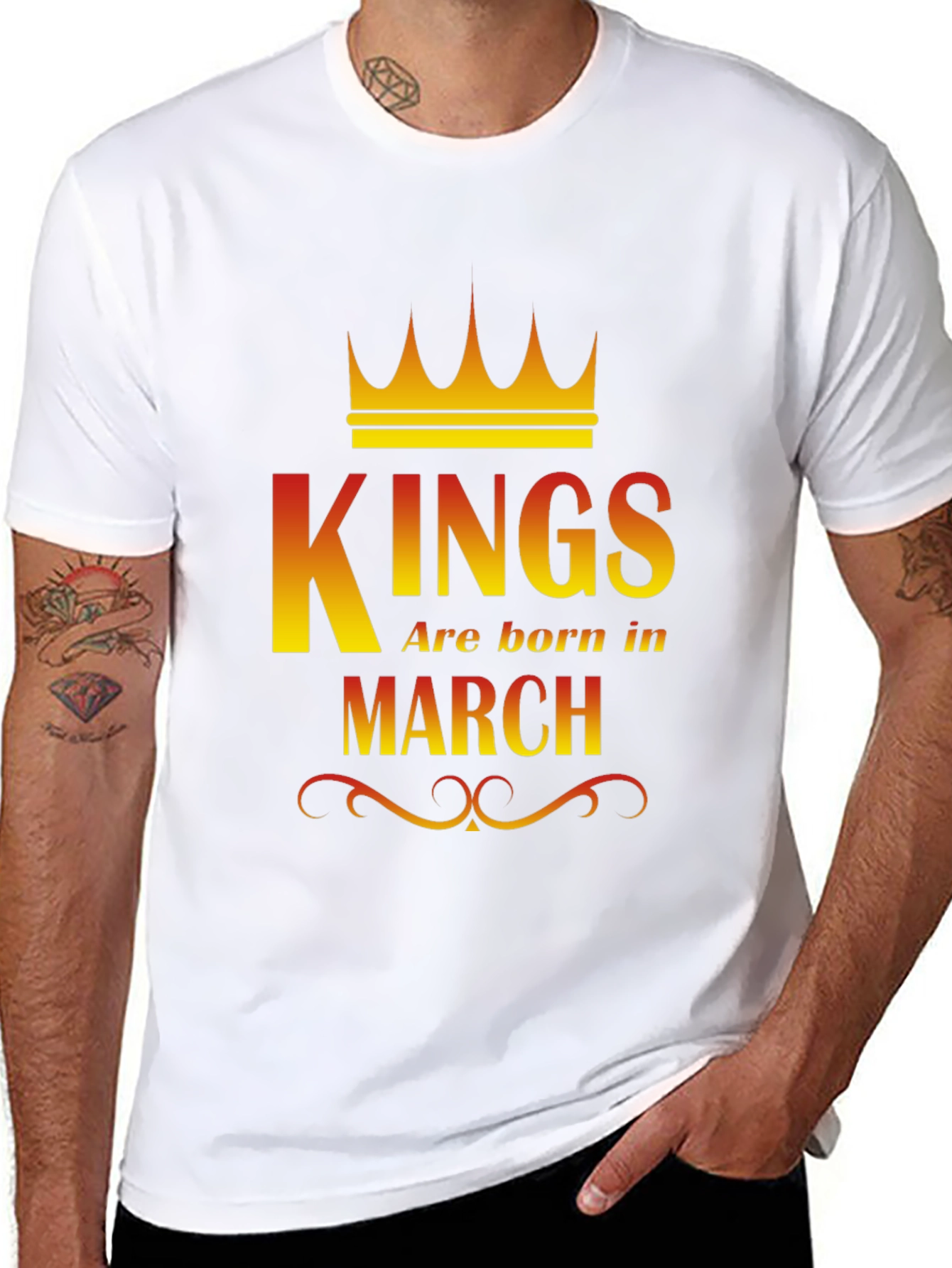 Kings Are Born In March Graphic T-Shirt