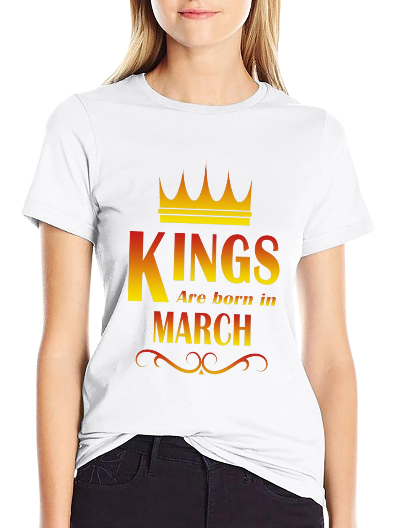 Kings Are Born In March Graphic T-Shirt