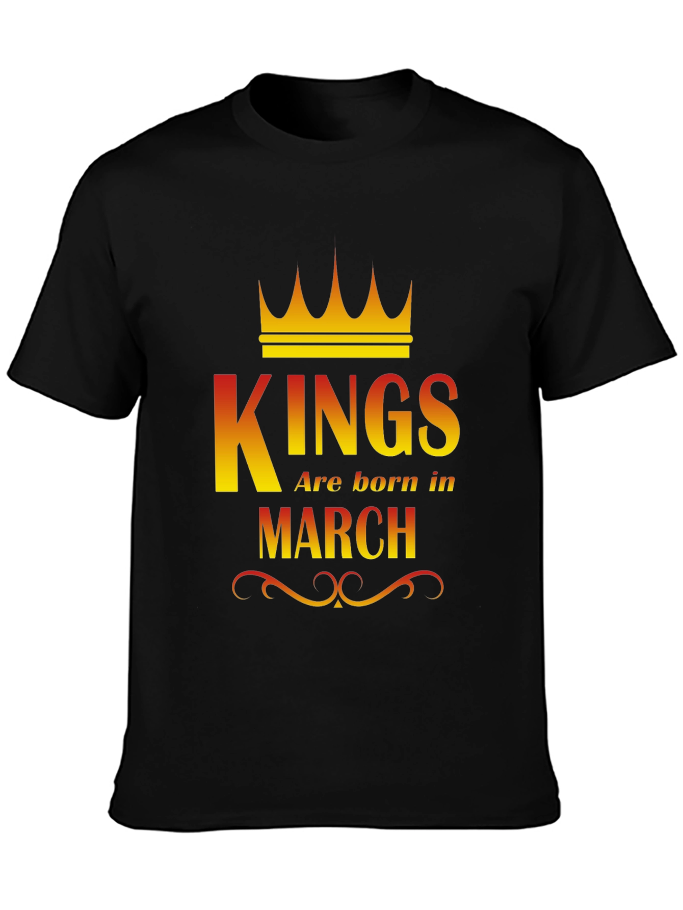 Kings Are Born In March Graphic T-Shirt