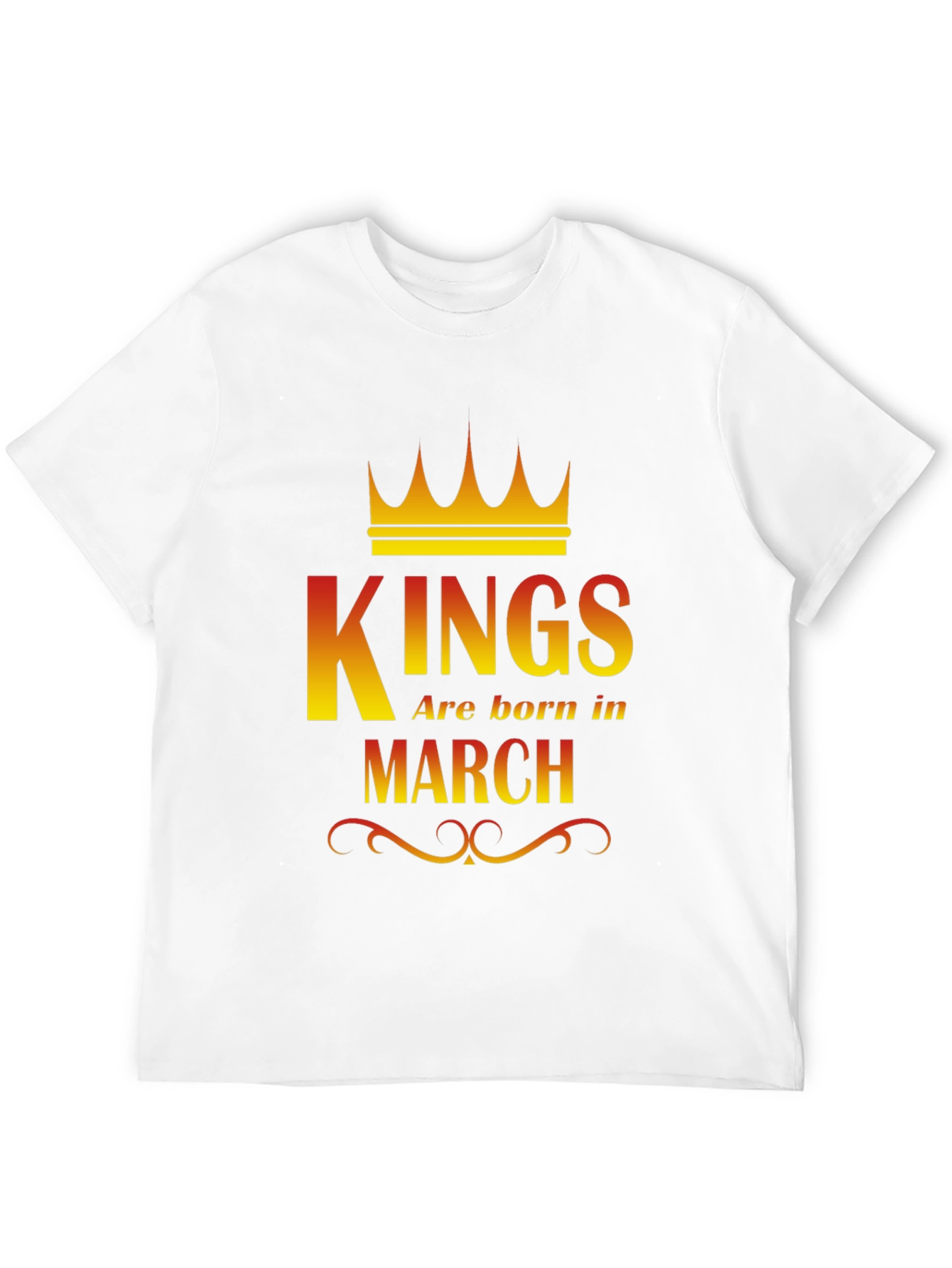 Kings Are Born In March Graphic T-Shirt