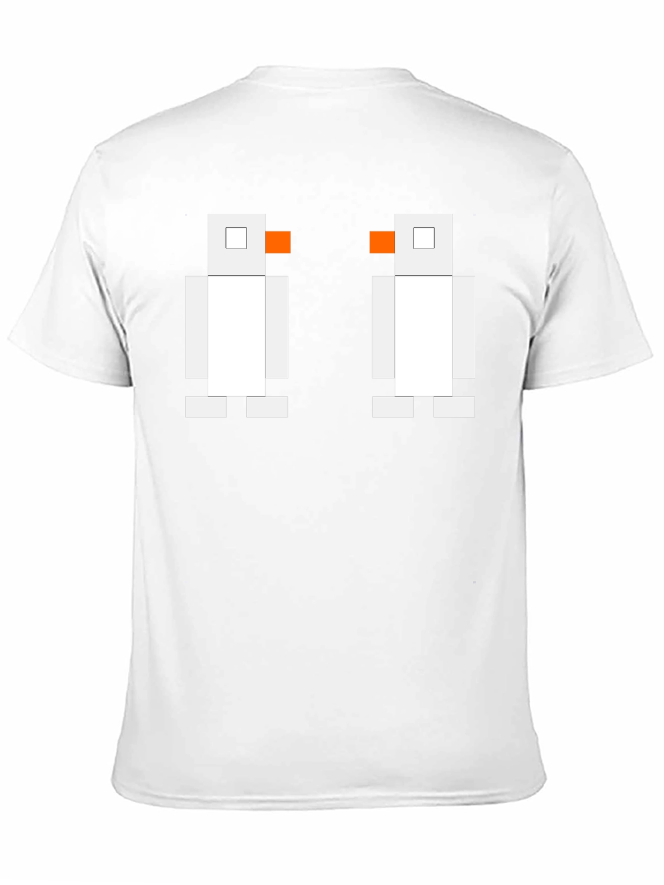 Pixelated Penguin Tee - Classic Black Cotton T-Shirt