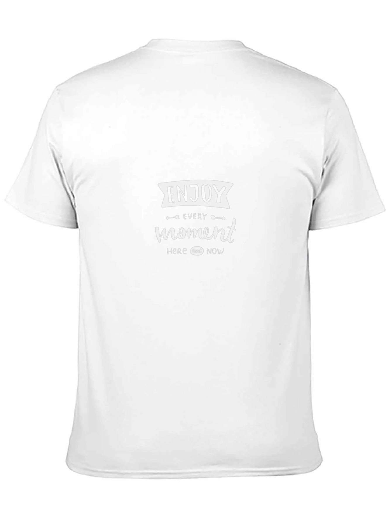 Enjoy Every Moment Black Graphic T-Shirt