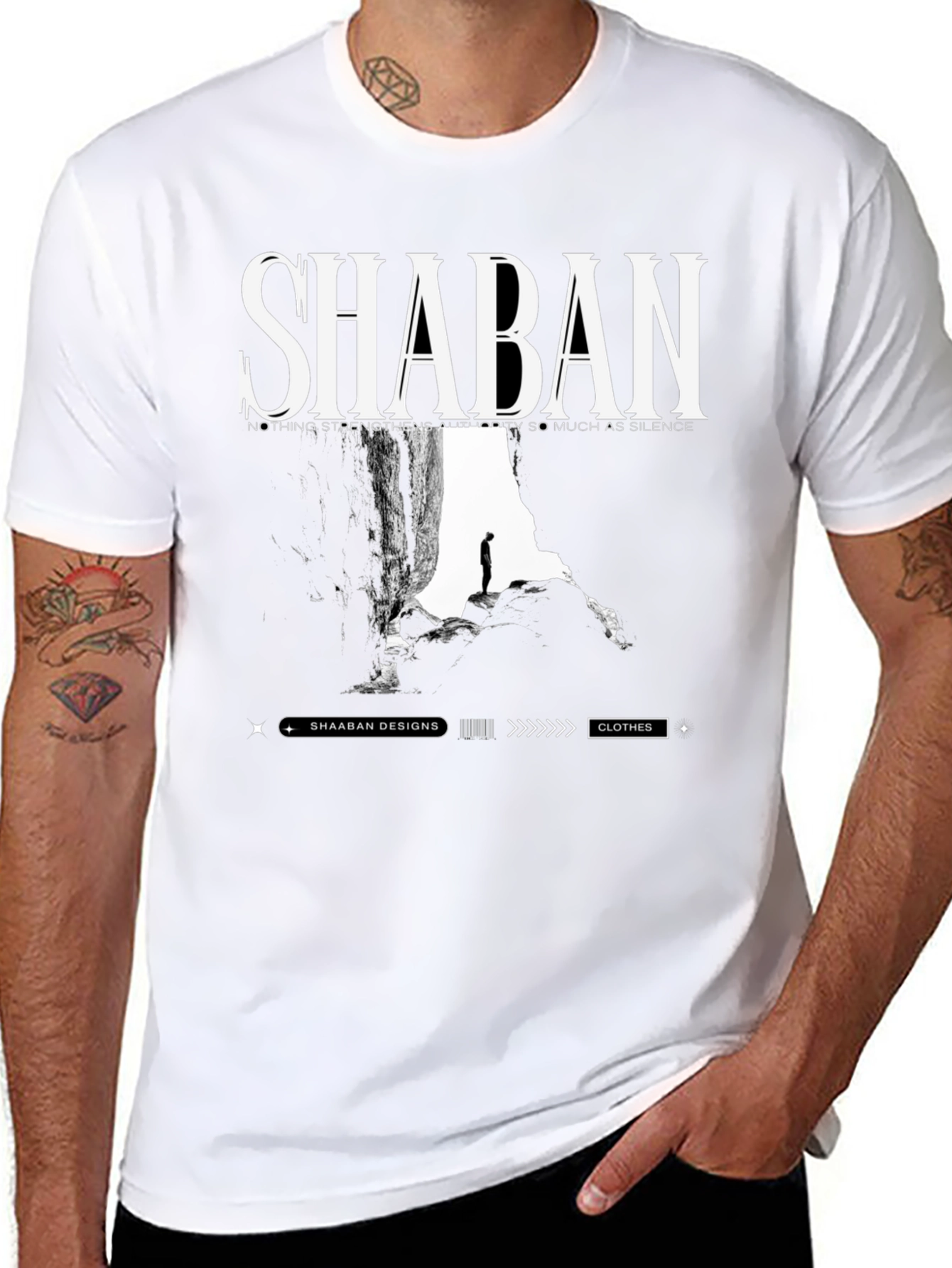 Shaban Graphic Print Black T-Shirt