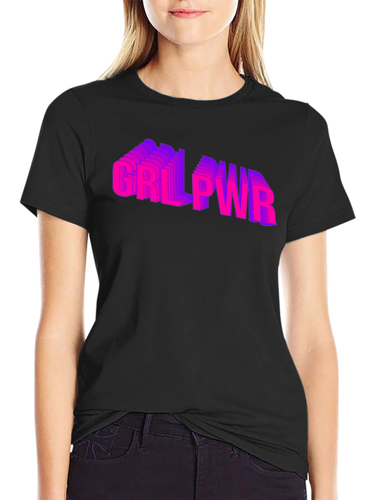 GRL PWR Graphic T-Shirt - Empowering Style