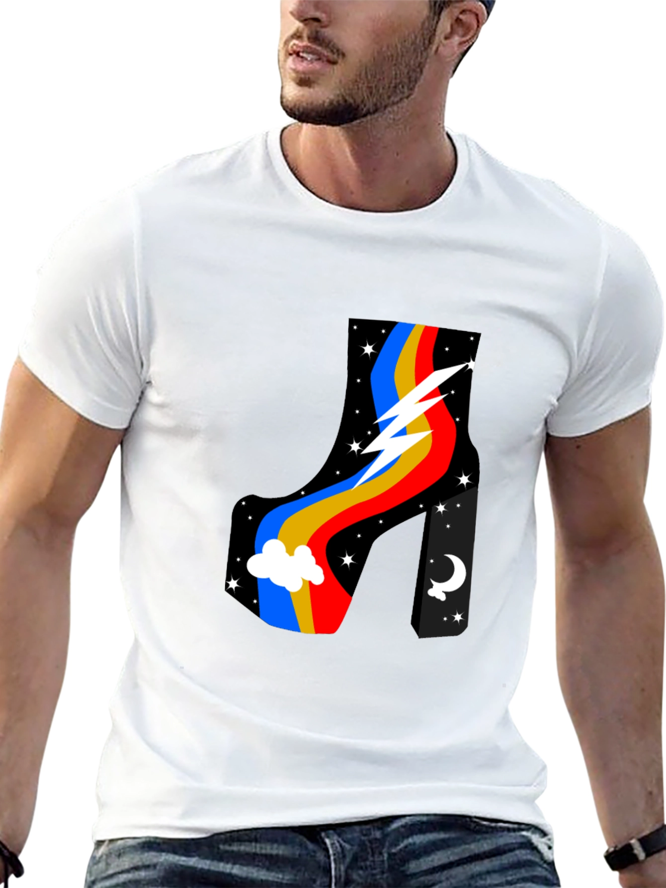 Retro Platform Boot Graphic T-Shirt