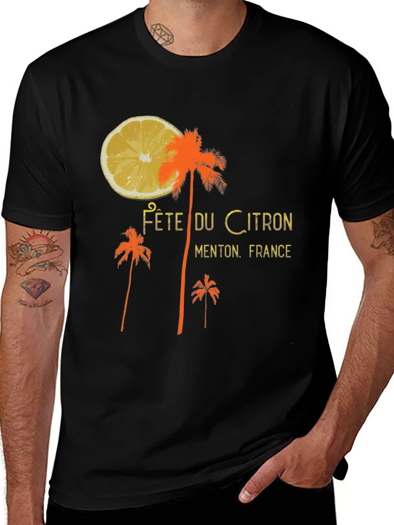 Fête du Citron Graphic Tee - Menton France