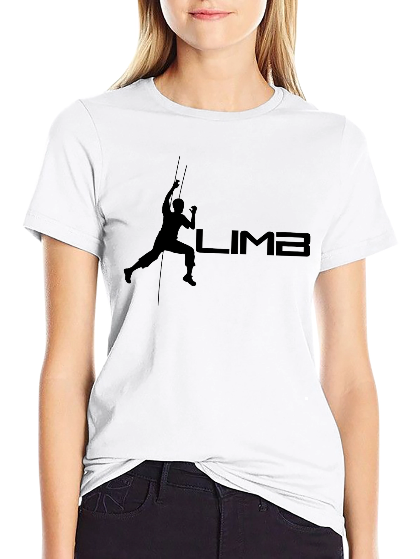 Climb T-Shirt - Black - Sporty Graphic Tee